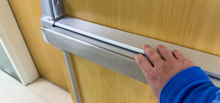 Installing a Push Bar on a Door Pinecrest